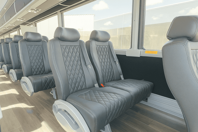 interior of Charter Bus Rental Lake Elsinore charter bus